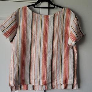 Linen Blend - A New Day Shortsleeves Blouse